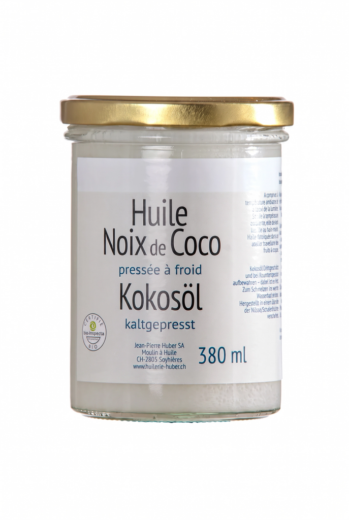 kokosöl nach dem öffnen aufbewahren BIO Kokosöl Nativ – Moulin à huile de Soyhières
