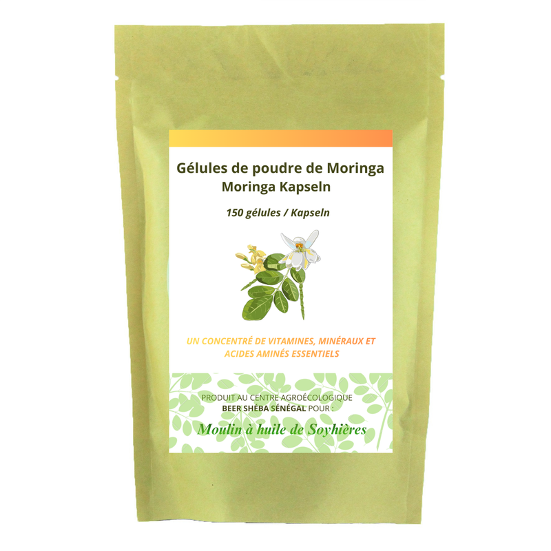 Kapseln mit Moringapulver (Moringa Oleifera)