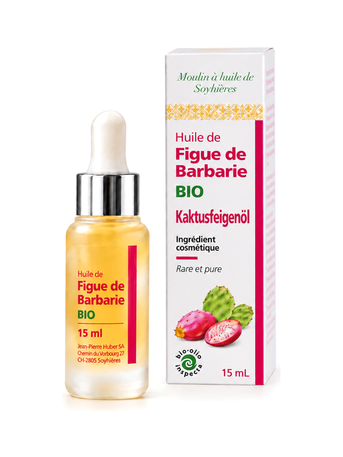 Huile de figue de Barbarie BIO, flacon et étui