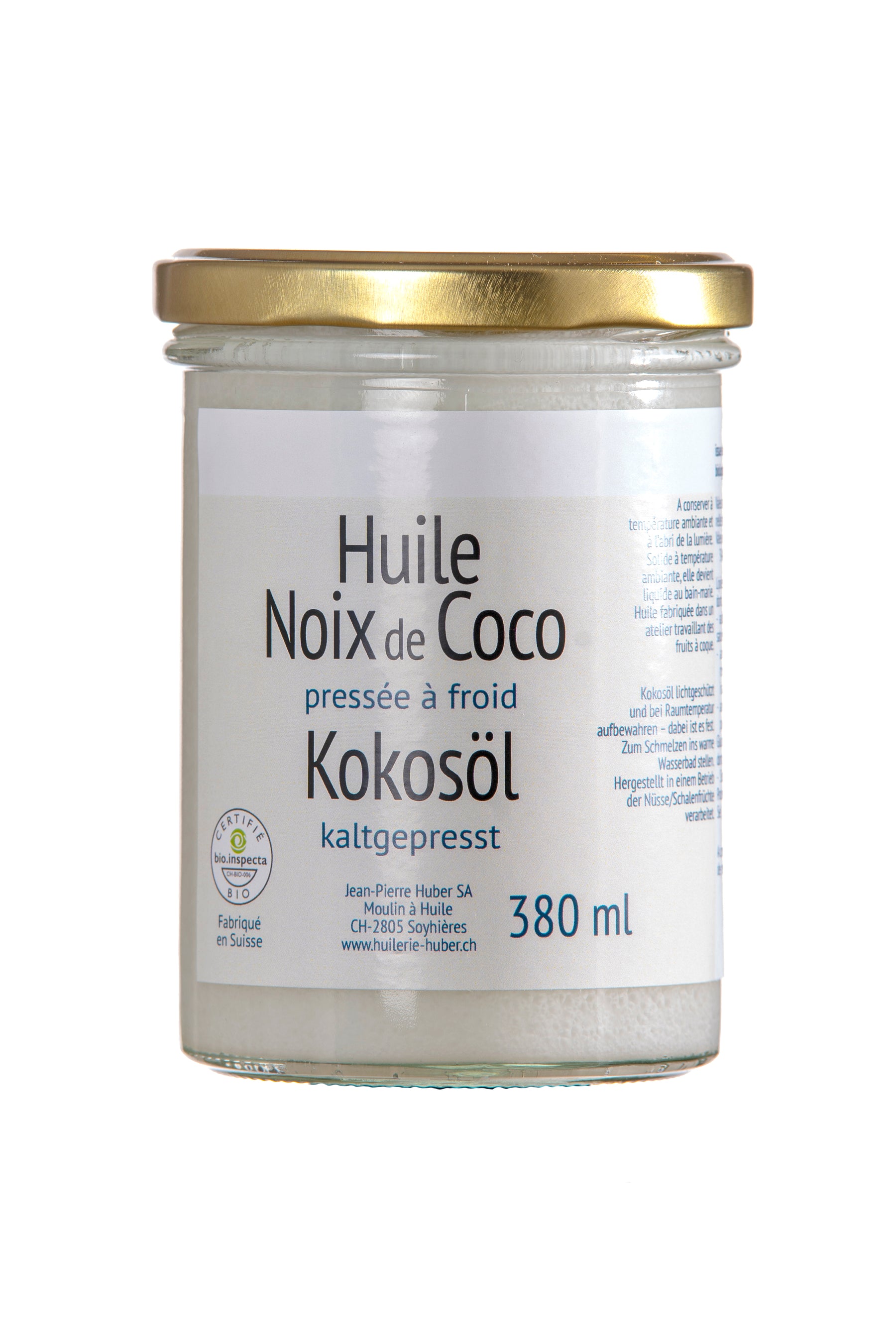 Huile de Noix de Coco BIO – Moulin à huile de Soyhières